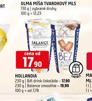 Terno Hollandia balance smoothie nabídka