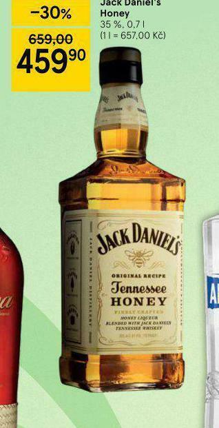 Tesco Jack daniel´s honey nabídka