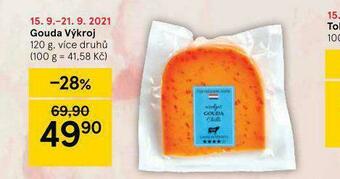 Tesco Gouda výkroj nabídka