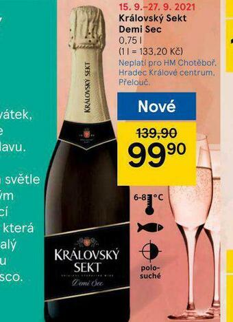 Tesco Královský sekt demi sec nabídka