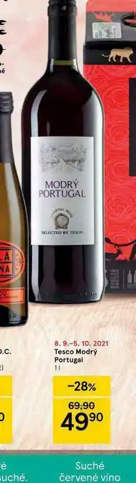 Tesco modrý portugal