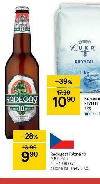 Tesco Pivo radegast rázná 10 nabídka