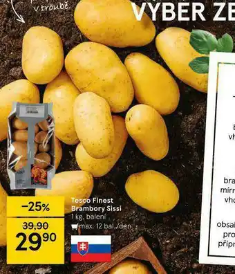 Tesco Brambory sissi nabídka