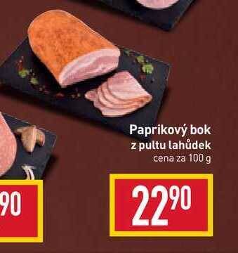 Billa Paprikový bok z pultu lahůdek cena za 100 g nabídka