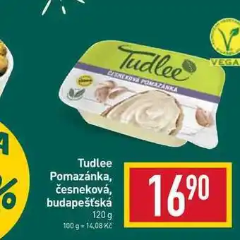 Billa Tudlee pomazánka, česneková, budapešťská 120 g nabídka