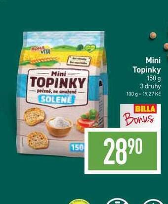Billa Mini topinky 150 g nabídka
