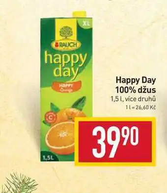 Billa Happy day 100% džus 1,5l nabídka