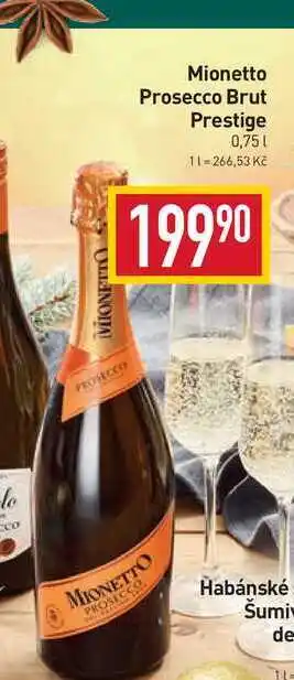 Billa Mionetto prosecco brut prestige 0,75l nabídka