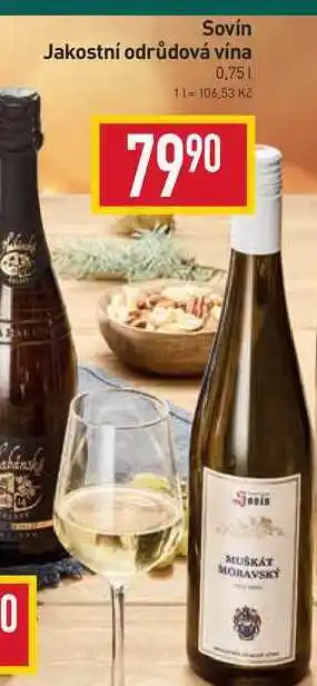 Billa Sovín jakostní odrůdová vína 0,75l nabídka