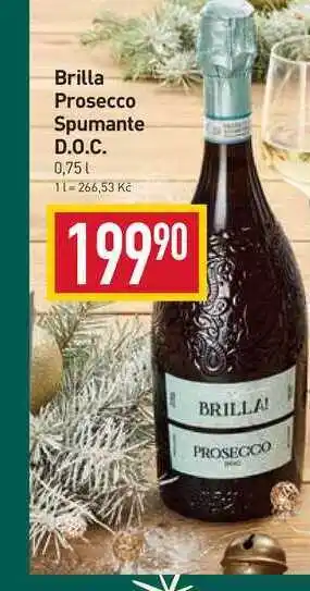 Billa Brilla prosecco spumante d.o.c. 0,75l nabídka