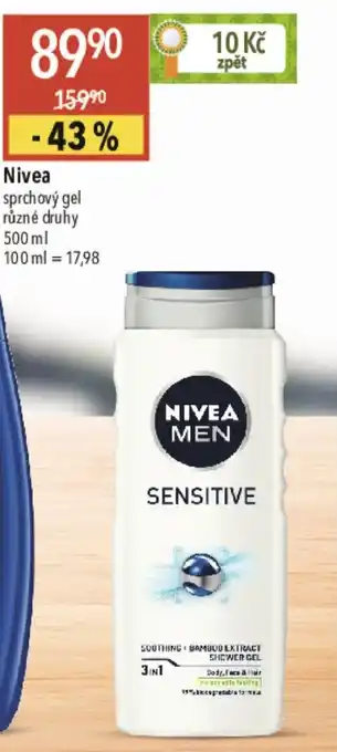 Globus Nivea sprchový gel nabídka