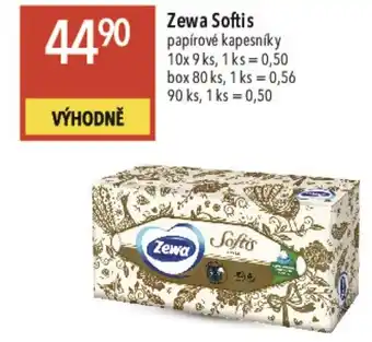 Globus Zewa Softis papírové kapesníky nabídka