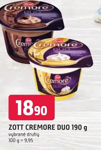 Trefa ZOTT CREMORE DUO 190 g nabídka