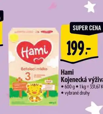 Albert Hami kojenecká výživa 600 g nabídka