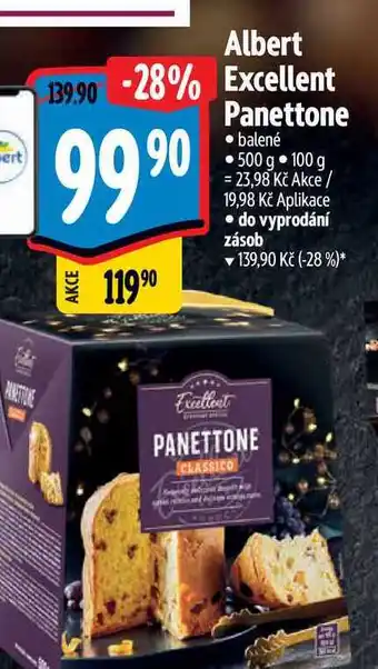 Albert Albert excellent panettone 500 g nabídka