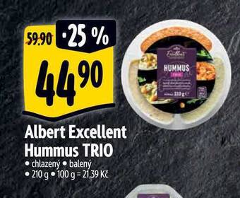 Albert Albert excellent hummus trio 210 g nabídka