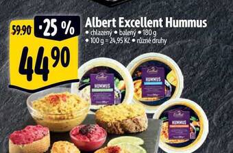 Albert Albert excellent hummus 180 g nabídka