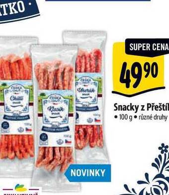 Albert Snacky z přeštíka • 100 g nabídka