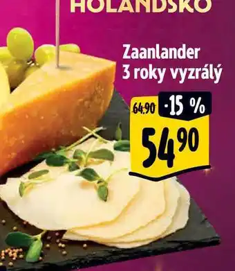 Albert Zaanlander 3 roky vyzrálý 100 g nabídka