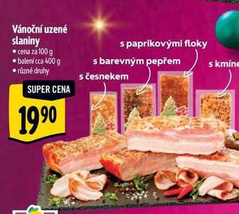 Albert Vánoční uzené slaniny 100 g nabídka