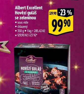 Albert Albert excellent hovězí guláš se zeleninou 350 g nabídka