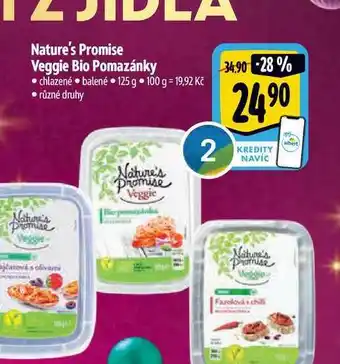 Albert Nature's promise veggie bio pomazánky 125 g nabídka