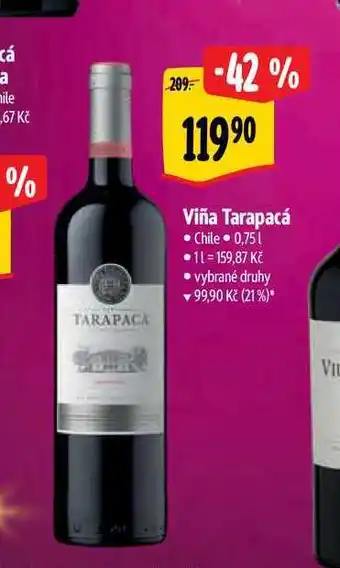 Albert Viña tarapacá 0,75 l nabídka