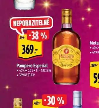 Albert Pampero especial 40% 0,7 l nabídka