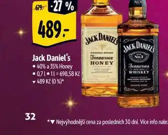 Albert Jack daniel's 0,7 l nabídka