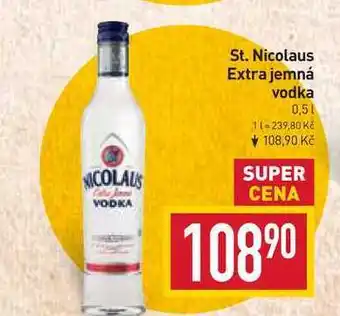 Billa St. nicolaus extra jemná vodka 0,5l nabídka