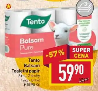 Billa Tento balsam toaletní papír 8 rolí nabídka