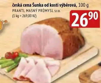Bala česká cena Šunka od kosti výběrová, 100 g nabídka
