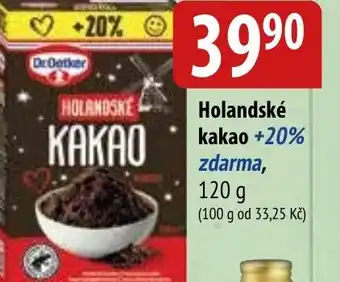 Holandské kakao +20% zdarma, 120 g