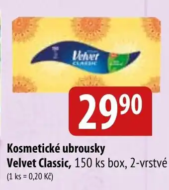 Bala Kosmetické ubrousky Velvet Classic nabídka