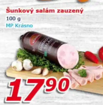 ESO MARKET Šunkový salám zauzený 100 g nabídka