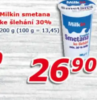 ESO MARKET Milkin smetana ke Slehani 30% nabídka