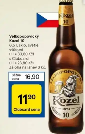 Tesco Velkopopovický Kozel 10 nabídka