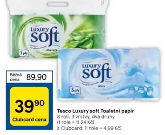 Tesco Tesco Luxury soft Toaletní papír nabídka