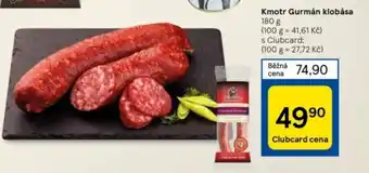 Tesco Kmotr Gurmán klobása nabídka