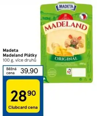 Tesco Madeta Madeland Plátky nabídka