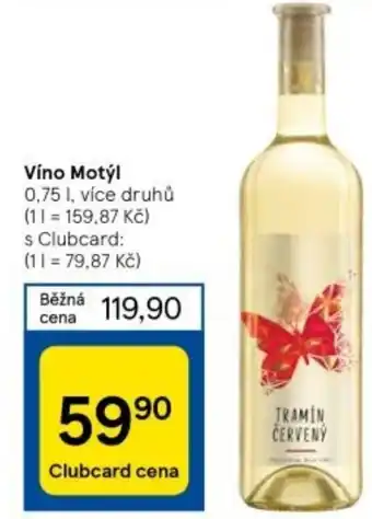 Tesco Víno Motýl nabídka