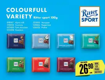 Tamda Foods Ritter sport 100g nabídka