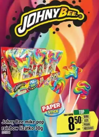 Tamda Foods Johny Bee mike pop rainbow lízátko 30g nabídka