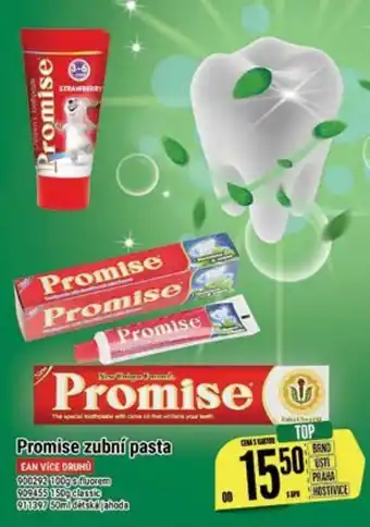 Tamda Foods Promise zubní pasta nabídka