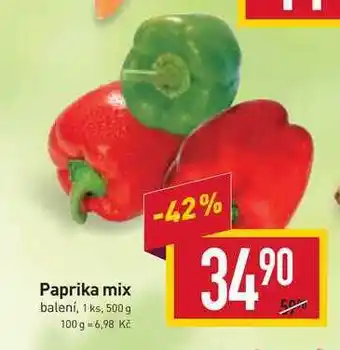 Billa Paprika mix balení, 1 ks, 500 g nabídka