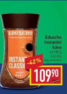 Billa Eduscho instantní káva od 180 g nabídka