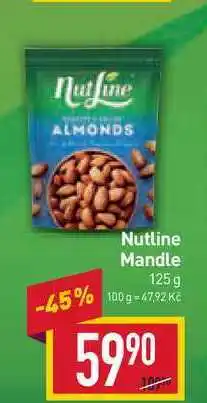 Billa Nutline mandle 125 g nabídka