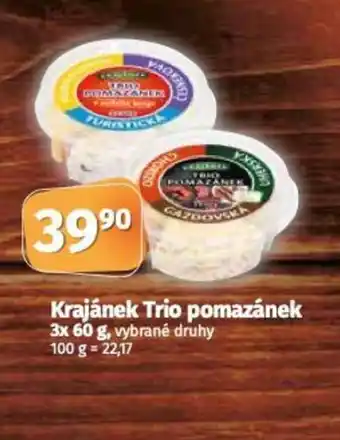 Coop Krajánek Trio pomazánek nabídka