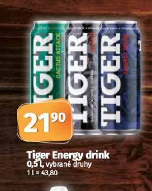 Coop Tiger Energy drink 0,5 L nabídka