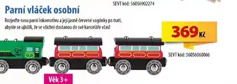 SEVT Parní vláček osobní nabídka